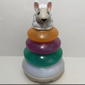 Fisher-Price Linkimals Lights & Colors Llama Multicolor Musical Stacking Toy HTF
